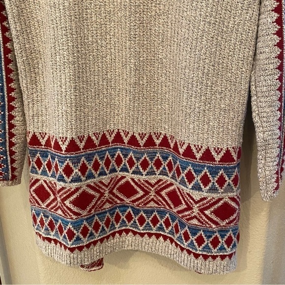 LUCKY BRAND Women Boho Open Cardigan Knit Sweater Size Small - Picture 7 of 10